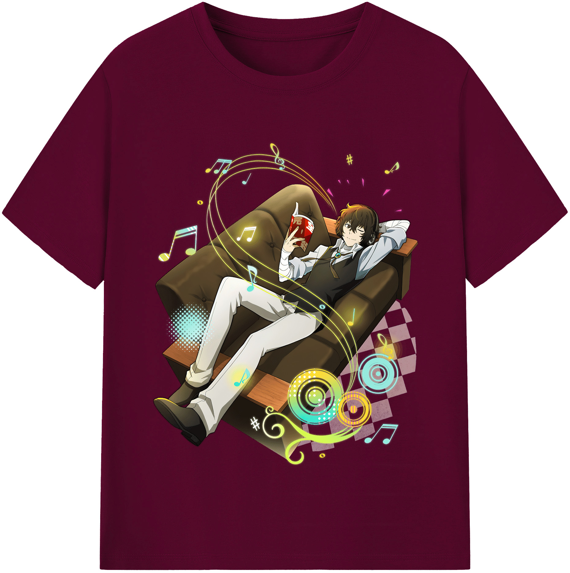 （画像用） 文豪ストレイドッグス Bungo Stray Dogs レディースカジュアルプリントTシャツ（綿100％）